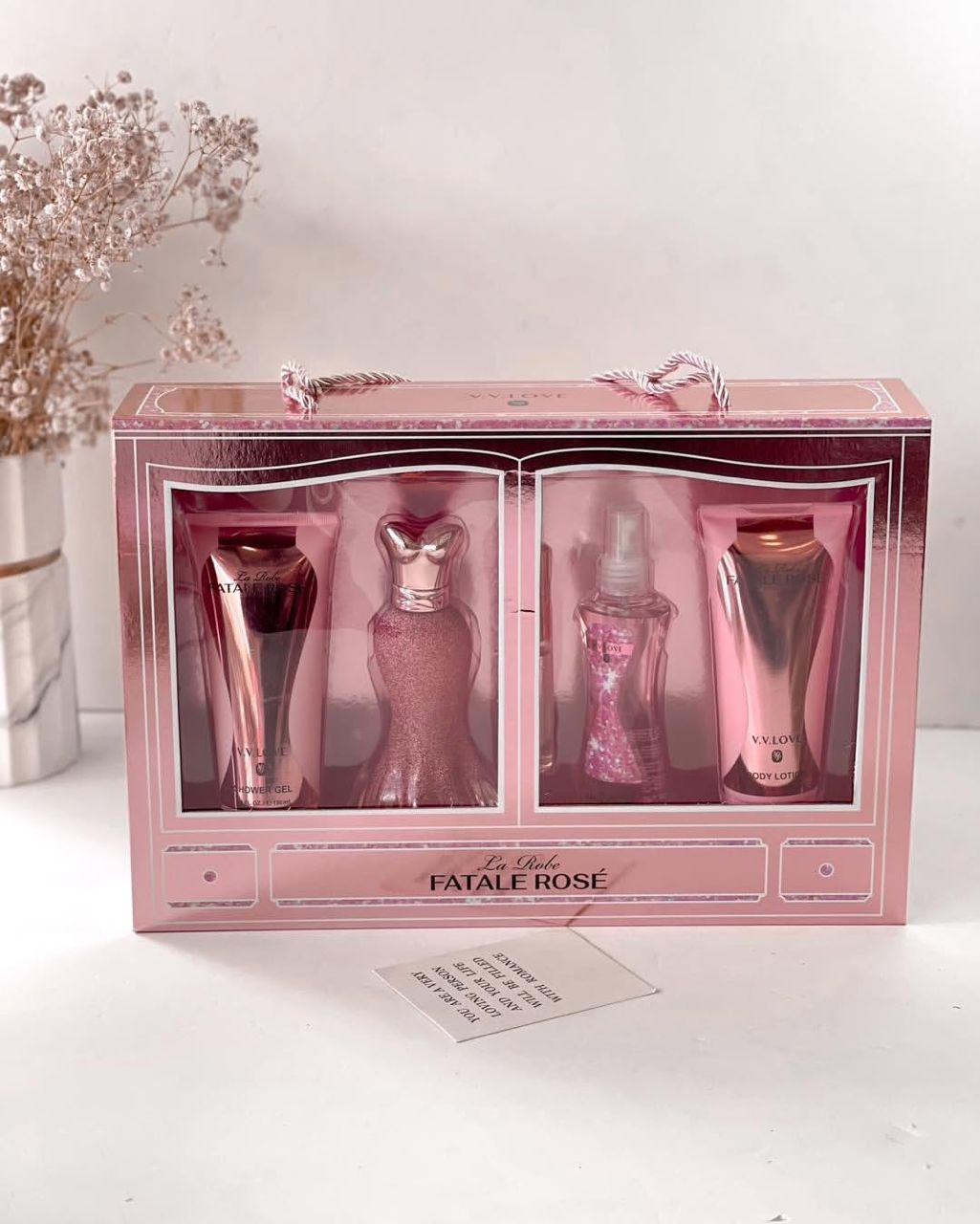 La Robe Fatale Rose 5PCS Set